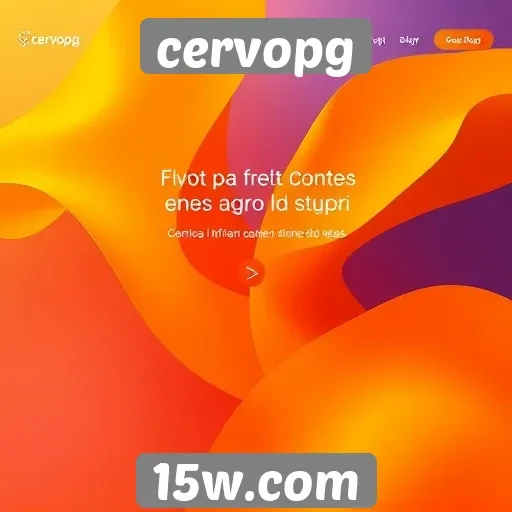 Destaques do design visual no site cervopg